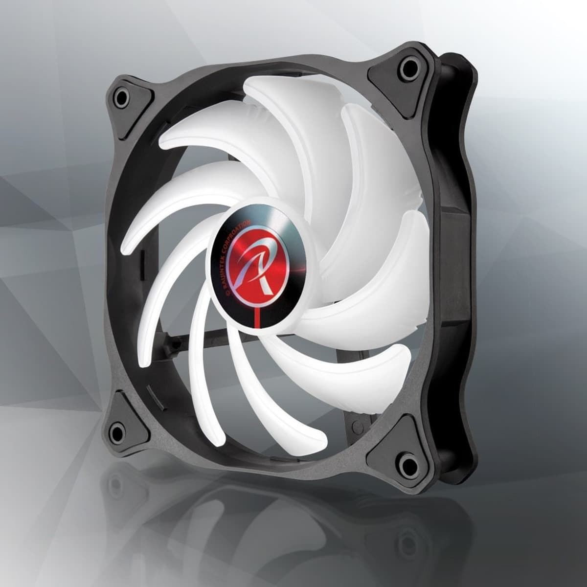 Wentylator procesora 12 cm RGB czarno-biały 2 szt. do płyty głównej