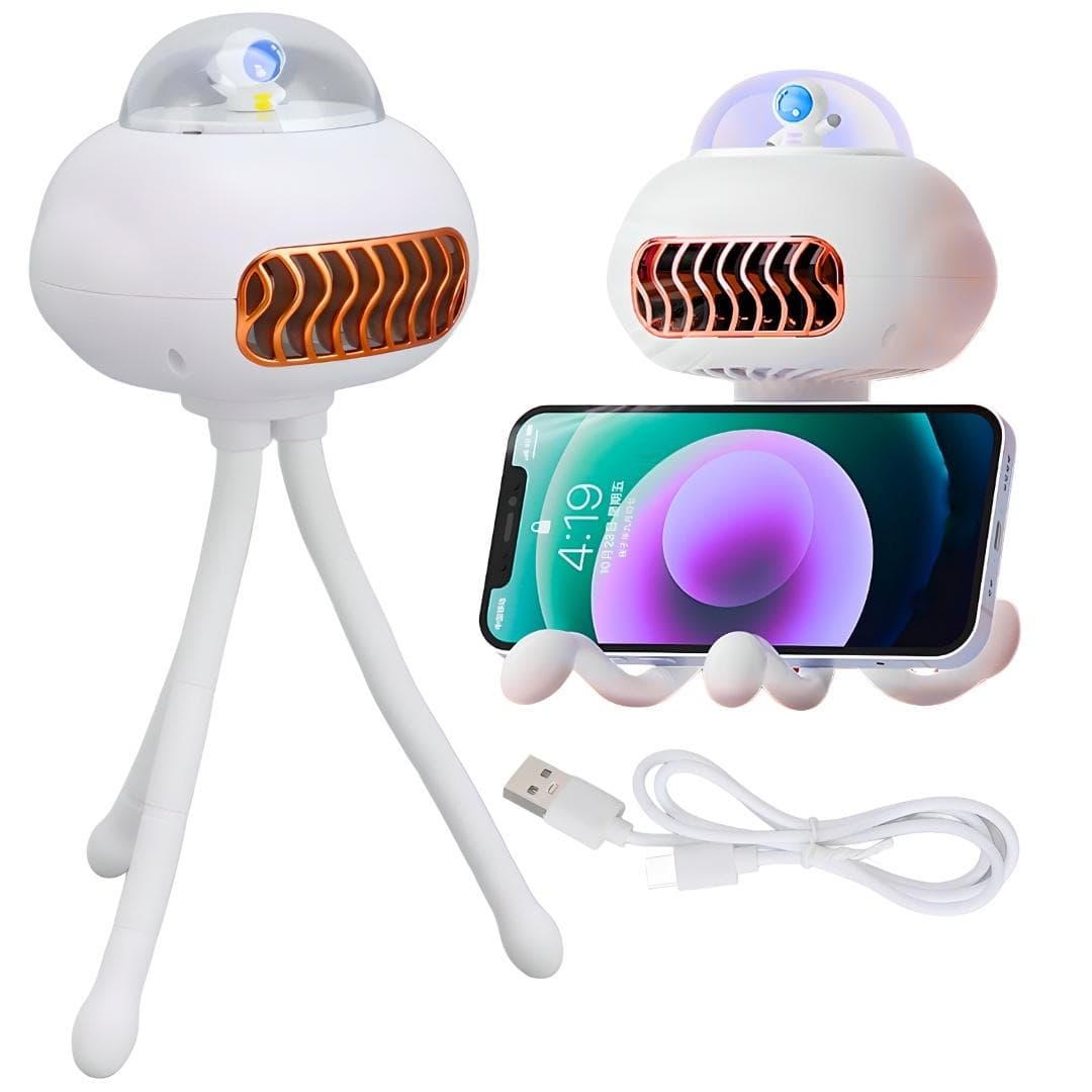 Zabawka przenośny wentylator z giętkimi nóżkami i USB