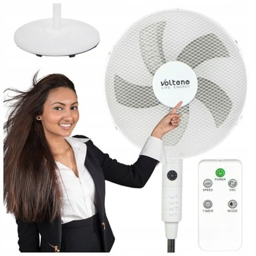 Wentylator statywowy 50 W do domu i biura
