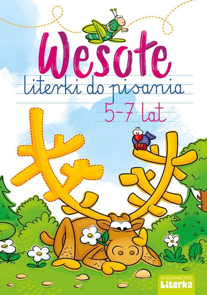 Książeczka edukacyjna do nauki pisania literek dla dzieci 5-7 lat