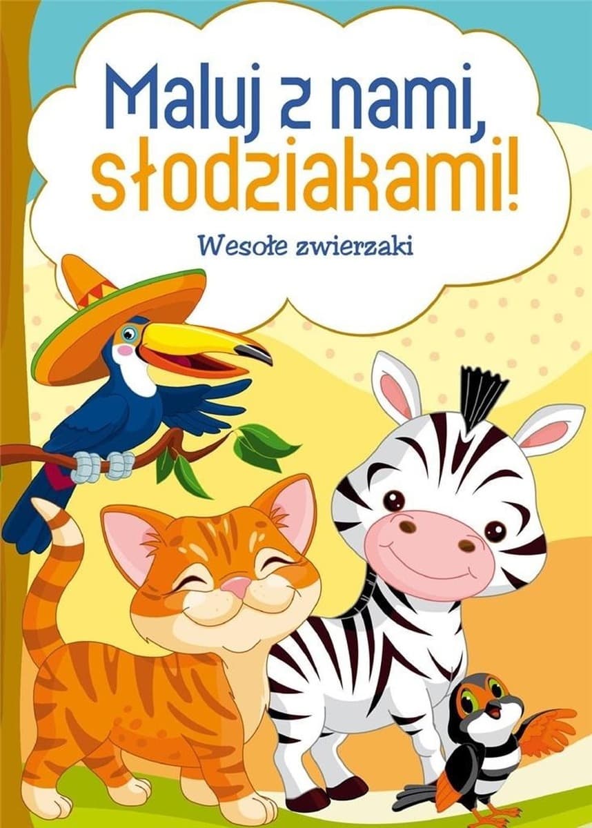 Wesołe Zwierzaki. Malowanka dla dzieci