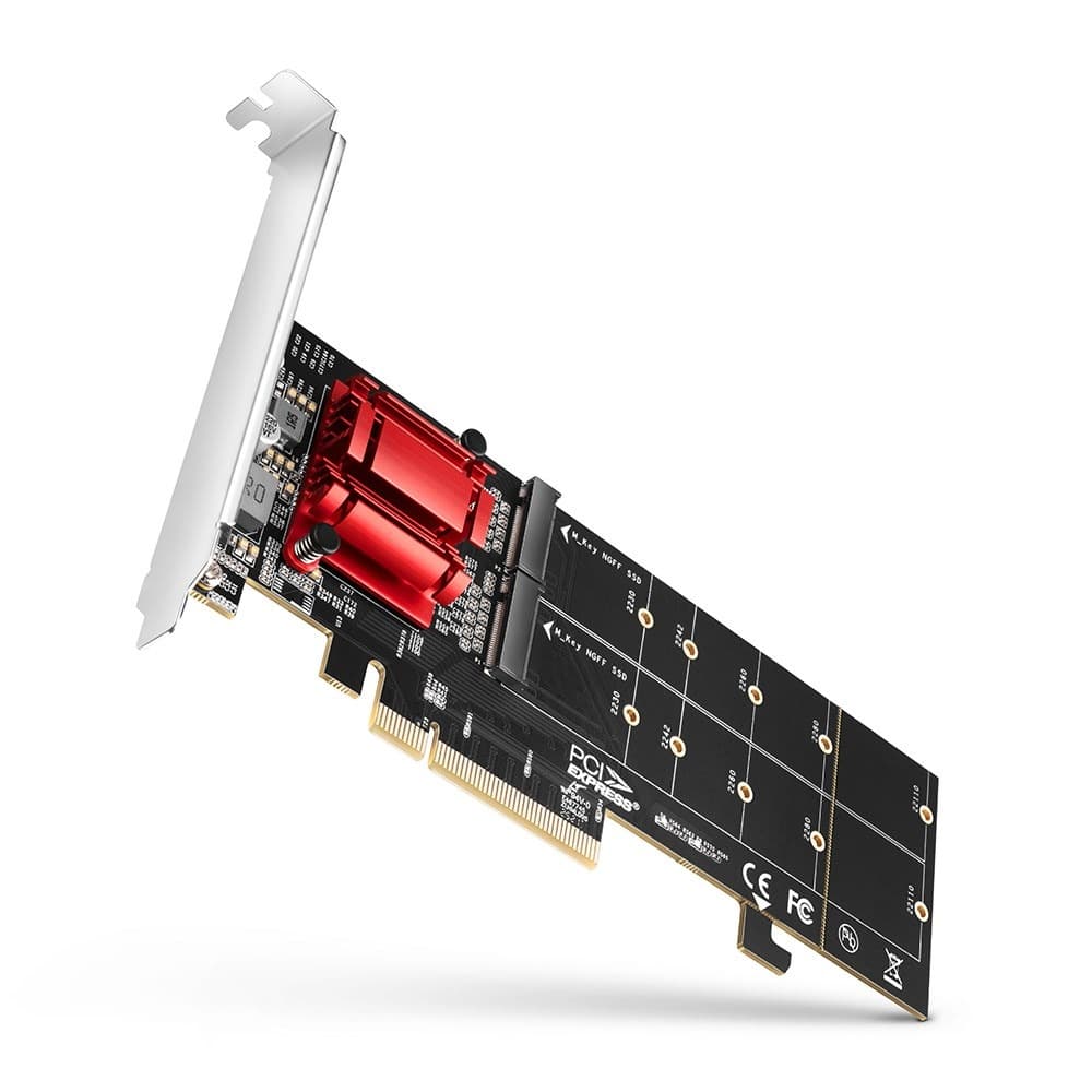 Wewnętrzny adapter M.2 PCIe NVMe SSD do komputera