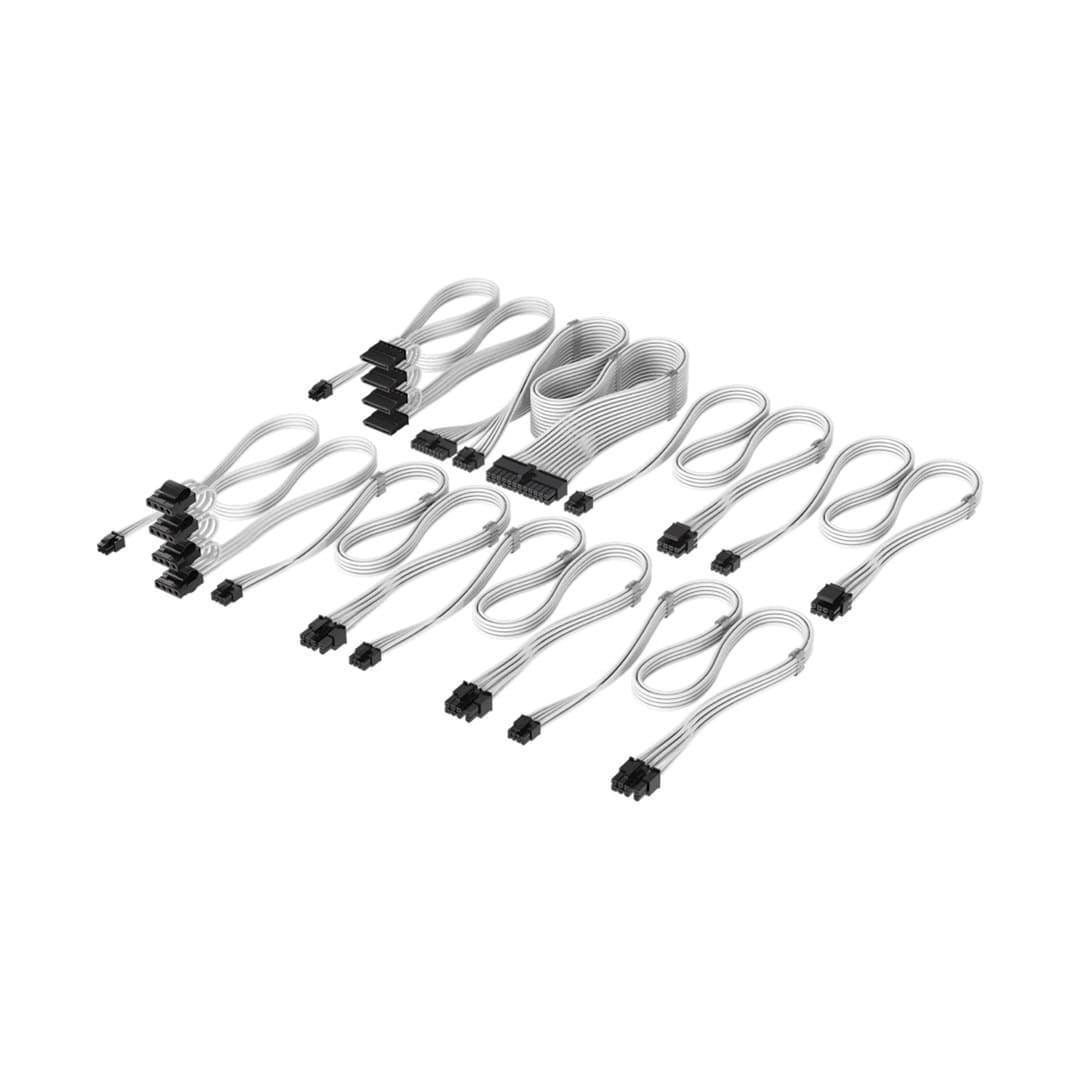 Wewnętrzny kabel zasilający Corsair biały