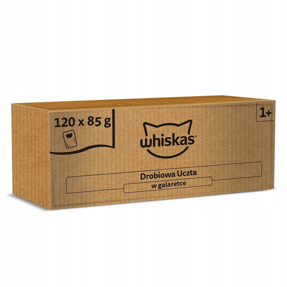 Whiskas Drobiowa Uczta w galaretce mokra karma dla kota 120x85g