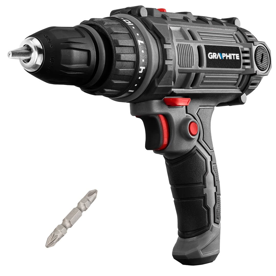 Wiertarko-wkrętarka sieciowa 300W z uchwytem samozaciskowym 10 mm i walizką