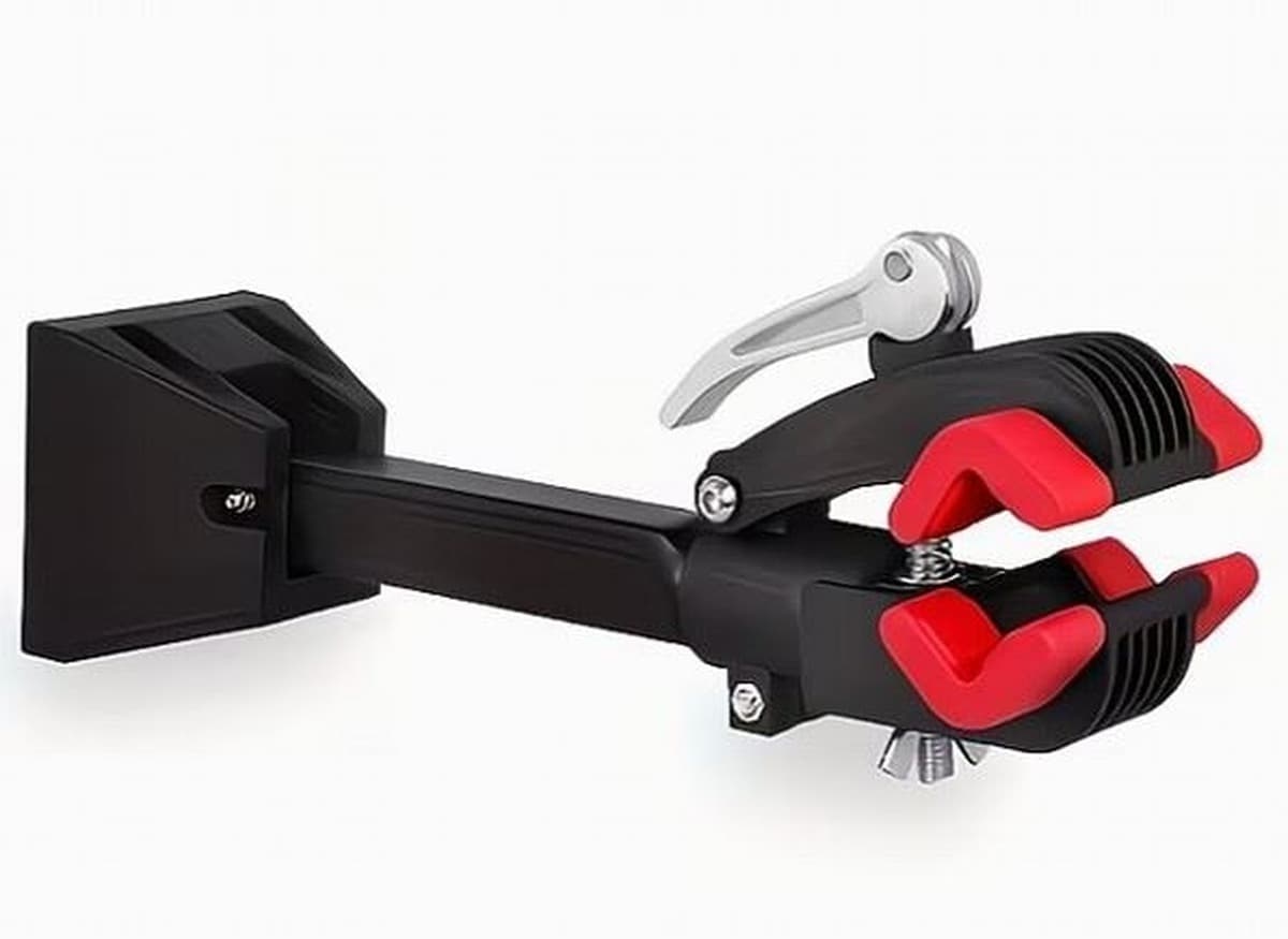 Wieszak na rower regulowany ścienny 25-40 mm rama 20 kg