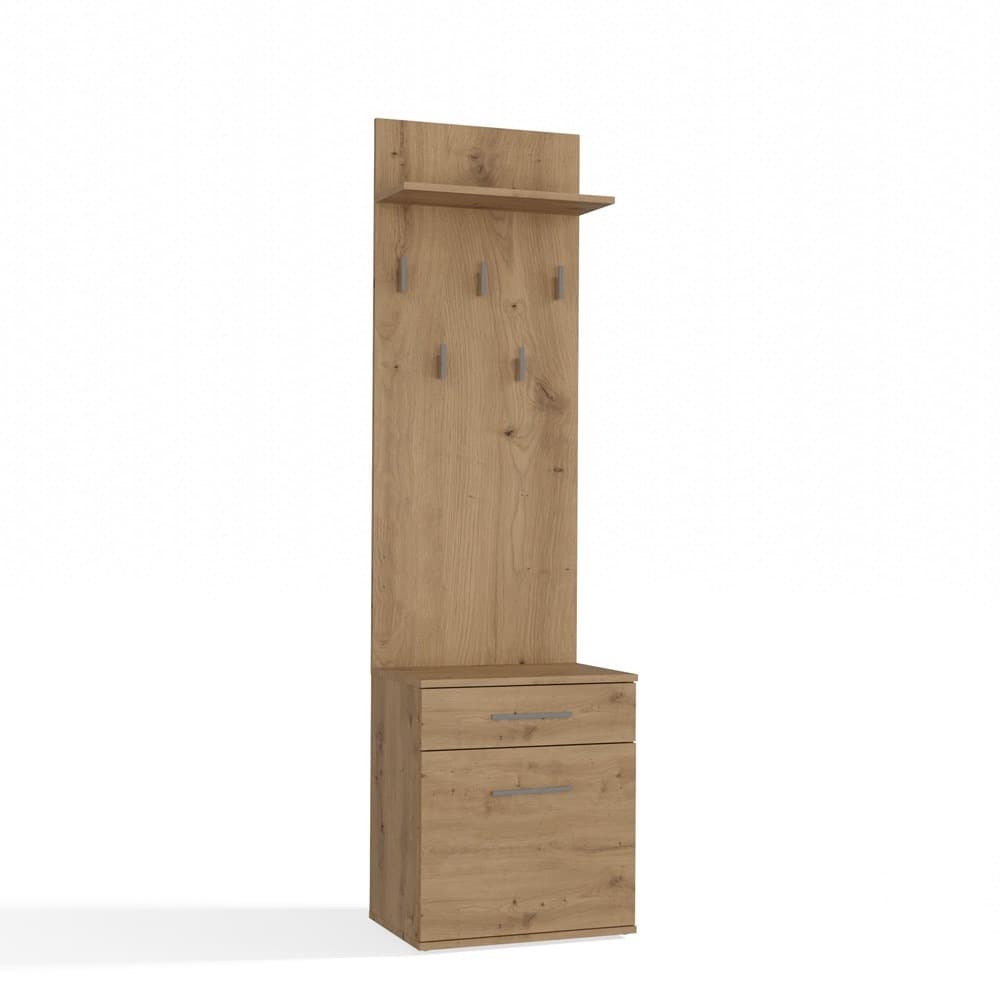 Wieszak z Szafką Duo Dąb Artisan