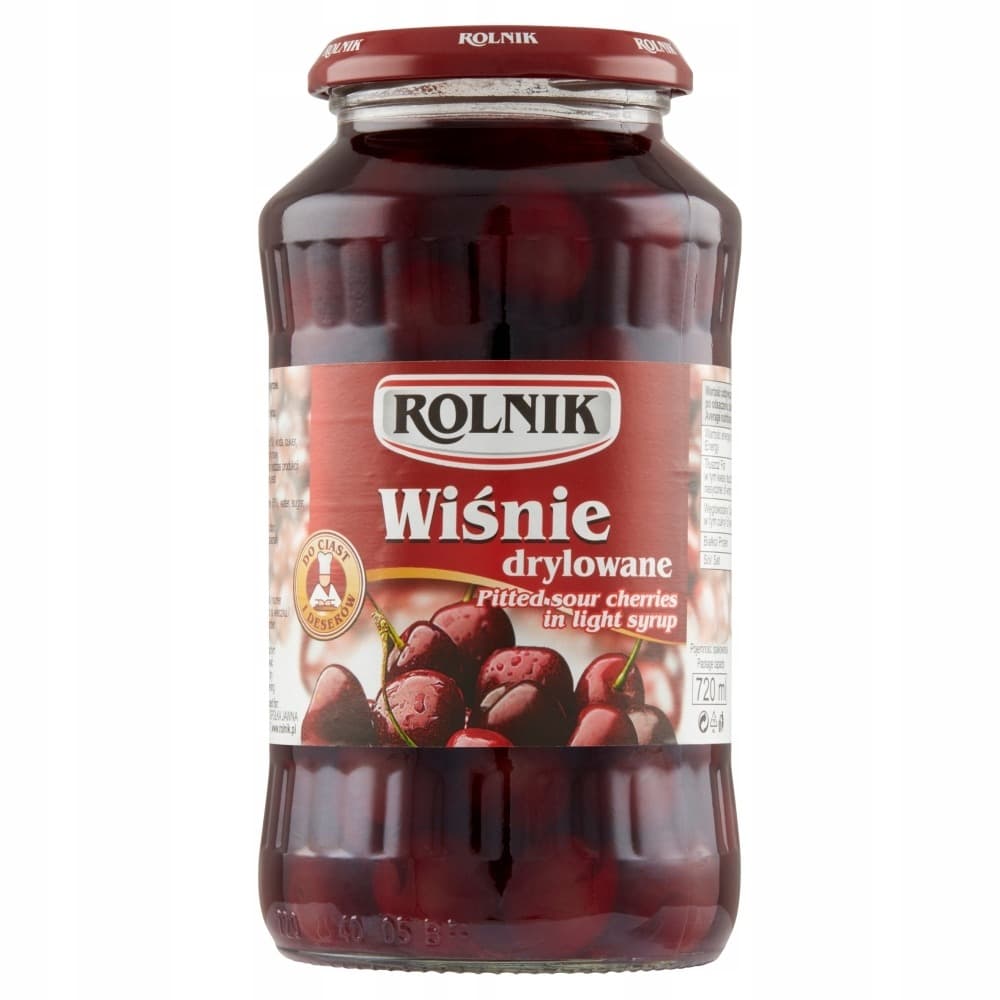 Wiśnie drylowane 720 ml Rolnik