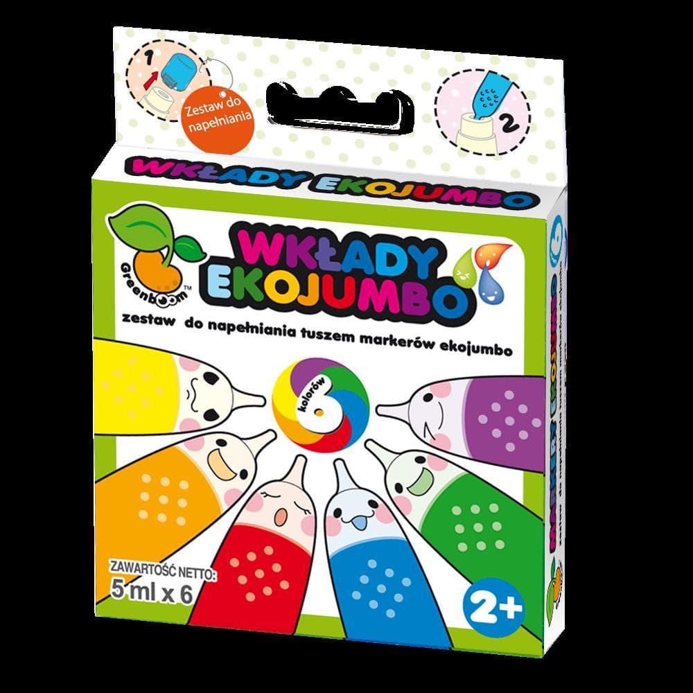 Wkłady do markerów Ekojumbo 6 kolorów