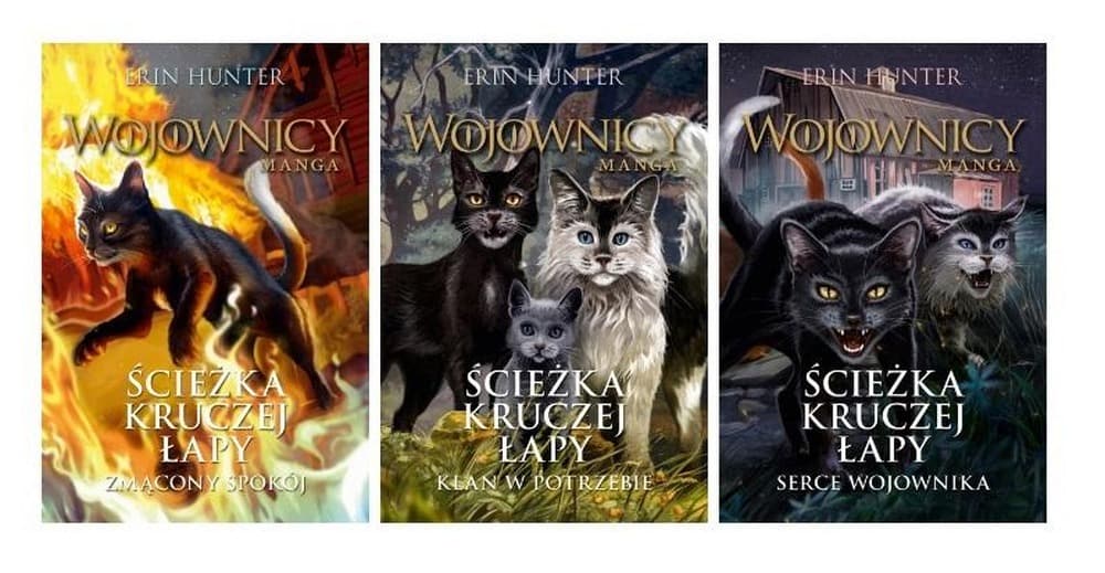 Wojownicy Manga Pakiet Ścieżka Kruczej Łapy Erin Hunter