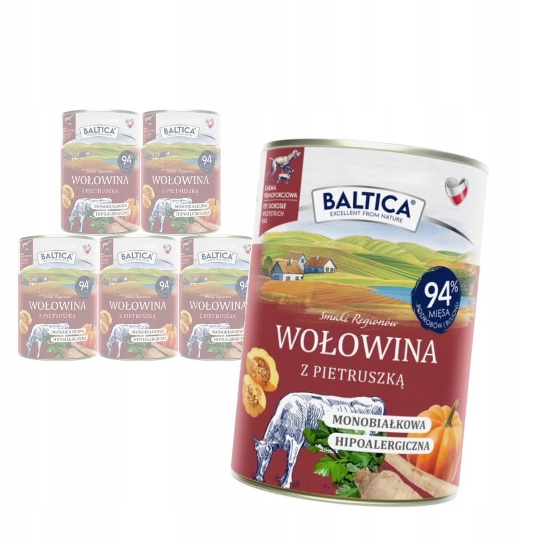 Karma dla psa Baltica Smaki Regionów Wołowina z Pietruszką 400 g