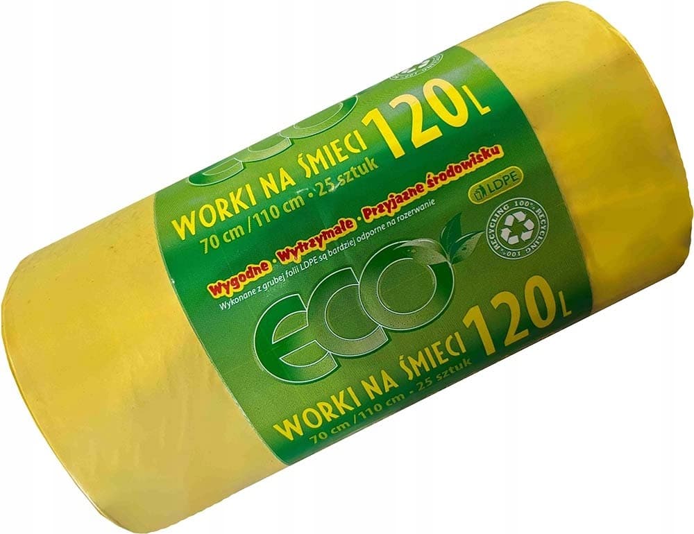 Worki na śmieci IKA ECO 120 litrów niebieskie