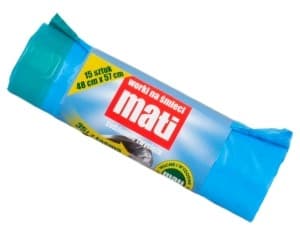 Mati Worek na Śmieci 35L HDPE Niebieski 15 sztuk