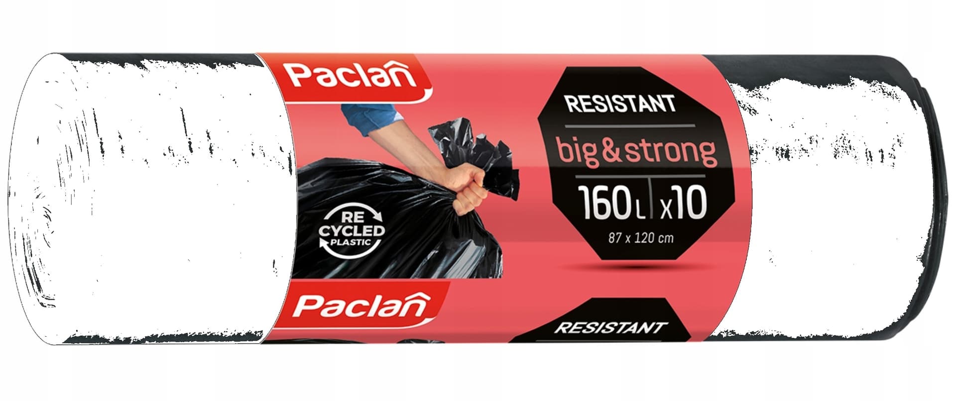 Paclan Big&Strong Worki na śmieci 160L 10 szt.