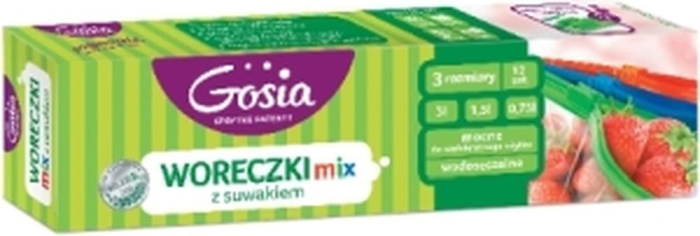Gosia Worki na śmieci z suwakiem 20 sztuk 1.5L
