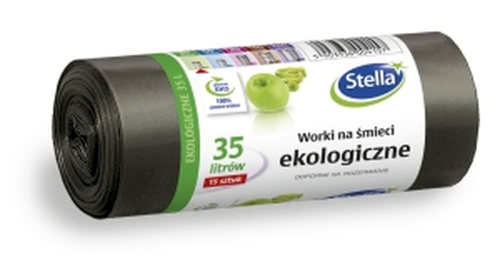 Worki na śmieci Stella EKO 35L 15 sztuk czarne