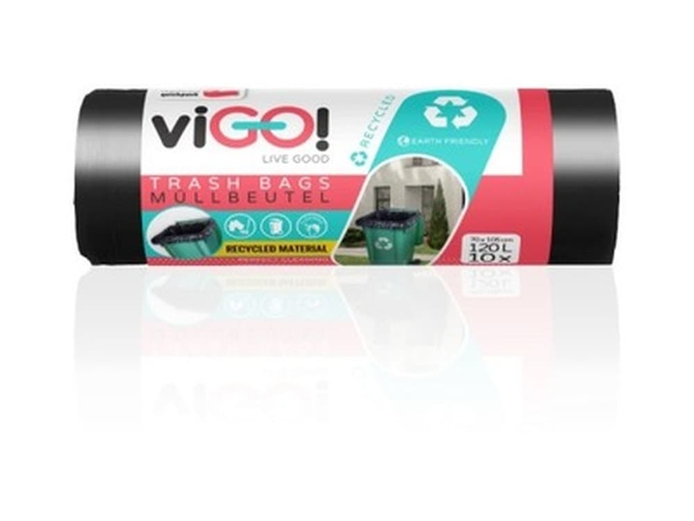 viGO! Worki LD czarne z uszami, 160L, 10 szt.