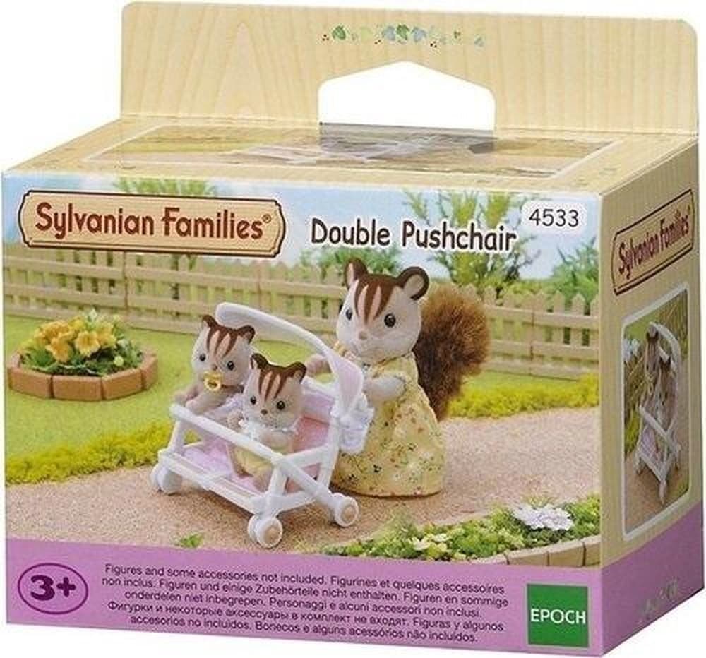 Wózek spacerowy podwójny dla figurek Sylvanian Families