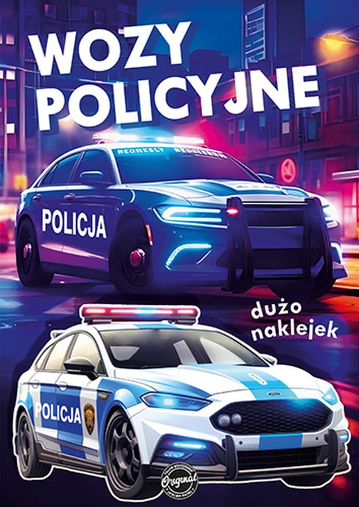 Kolorowanka z wykrojnika FIKU MIKU Wozy policyjne