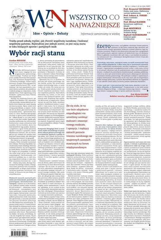Wszystko, co Najważniejsze nr 11 - pismo idei i opinii