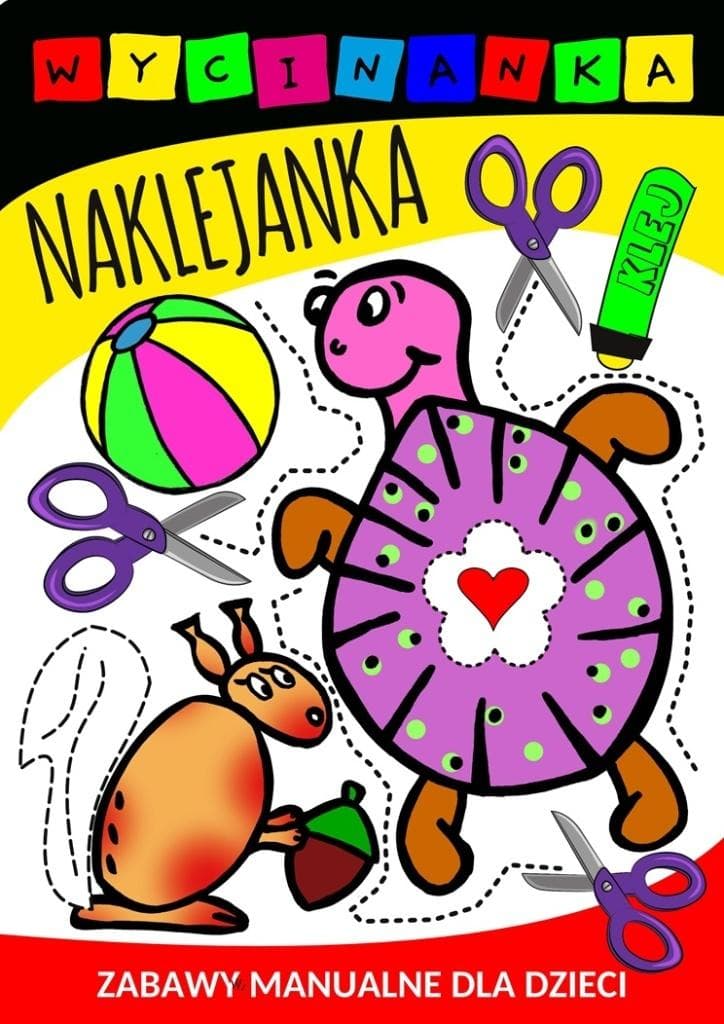 Love Books wycinanka naklejanka dla dzieci Agnieszka Wileńska 16 stron