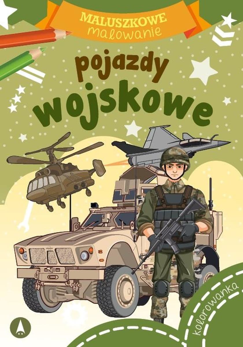 Wydawnictwo Skrzat Malowanka Pojazdy wojskowe dla dzieci