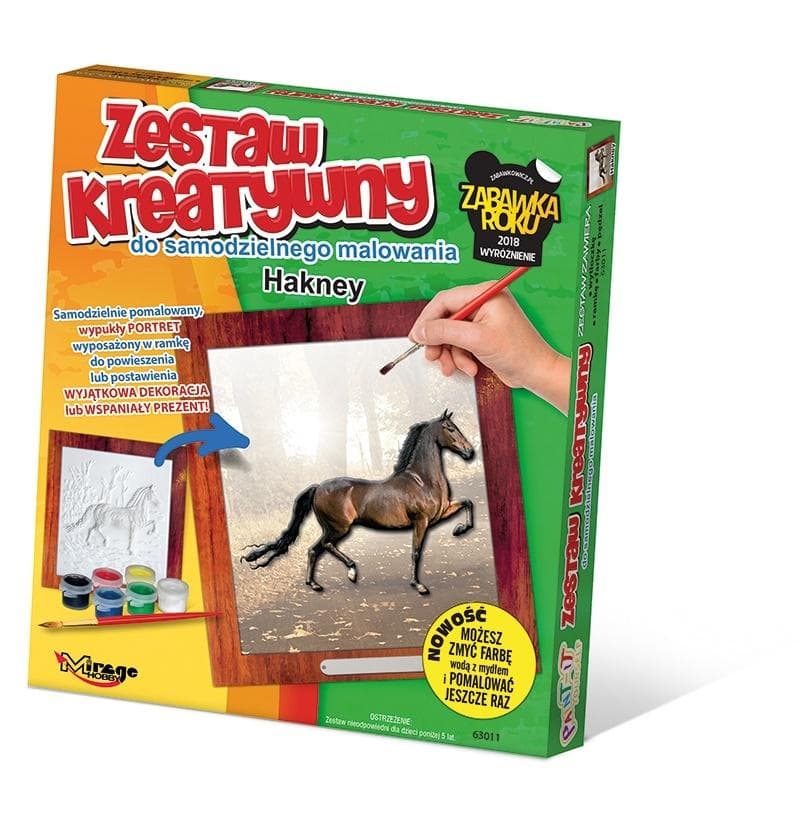 Wypukła Malowanka Konie Rasy American Paint - Zestaw Kreatywny 3D