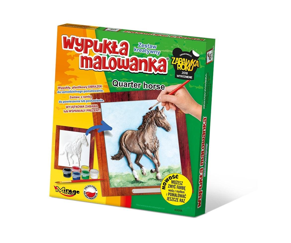 Wypukła Malowanka Konie Rasy American Paint - Zestaw Kreatywny 3D