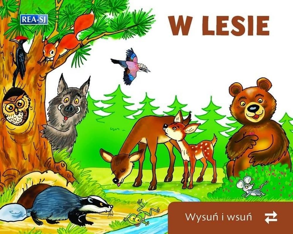 Wysuwana Książeczka Edukacyjna - Zwierzęta Leśne