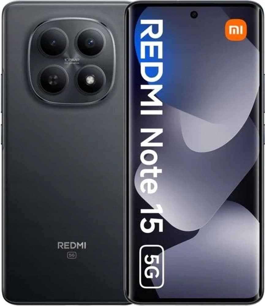 Xiaomi Redmi Note 15 Czarny 6.77" AMOLED 128GB Dual SIM 5G