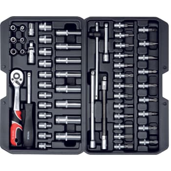 YATO Zestaw Kluczy 56 Elementów 1/4" 14501