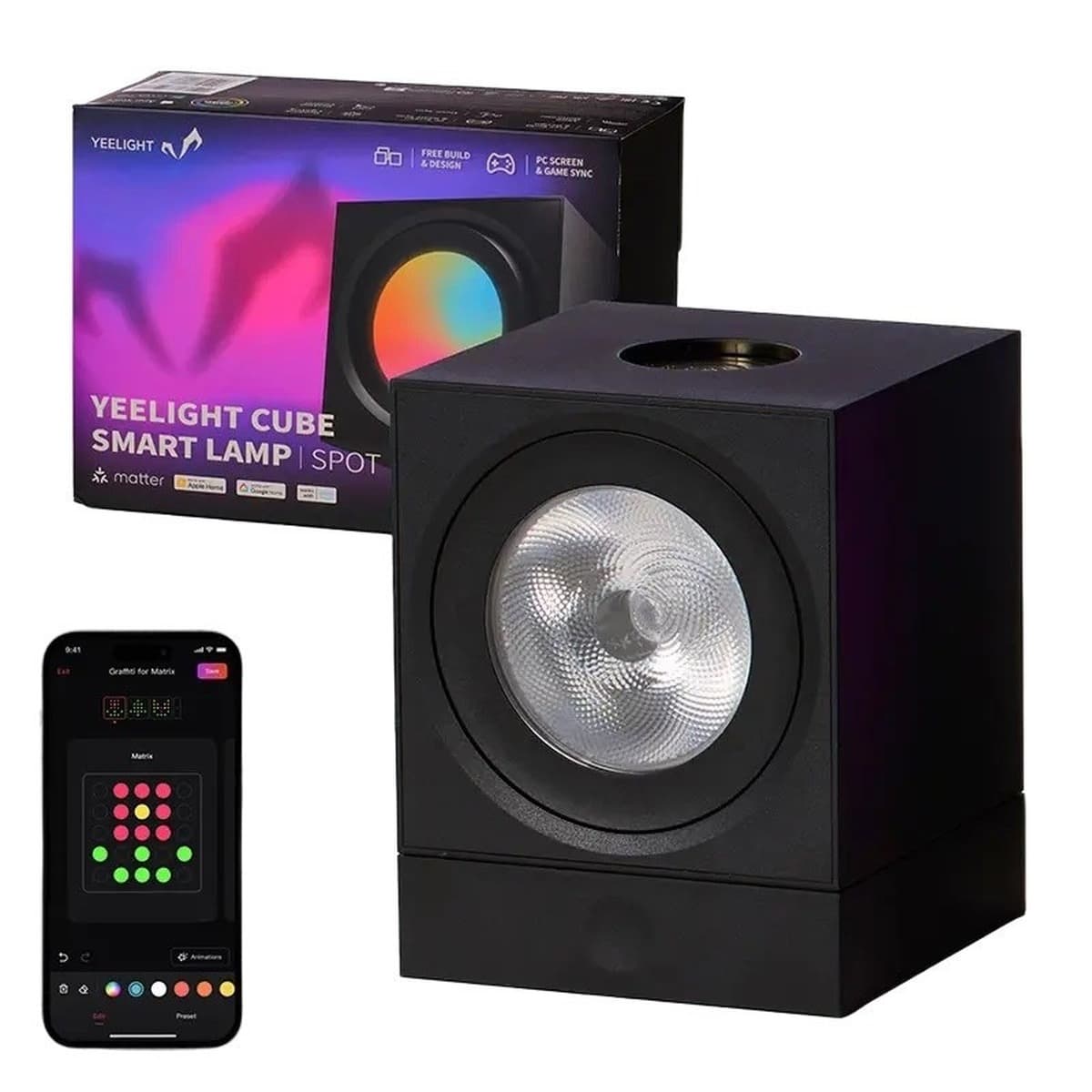 Yeelight Smart Cube Light Spot-Baza panel świetlny LED 75 mm
