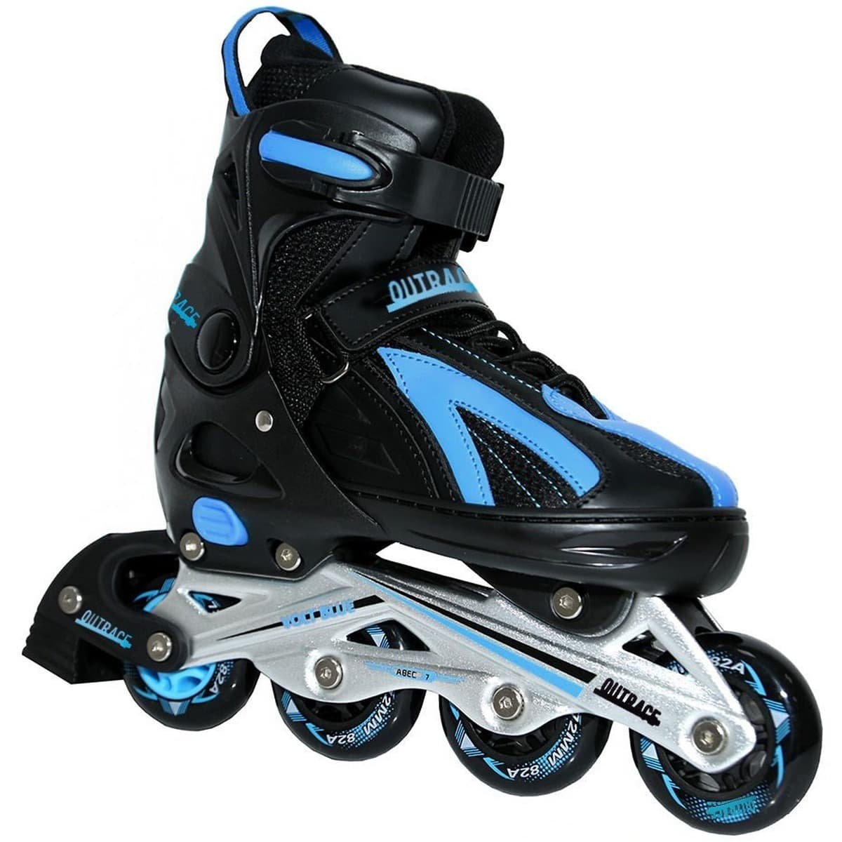 Łyżworolki Outrace Volt Blue czarno-niebieskie rozmiar 40-43