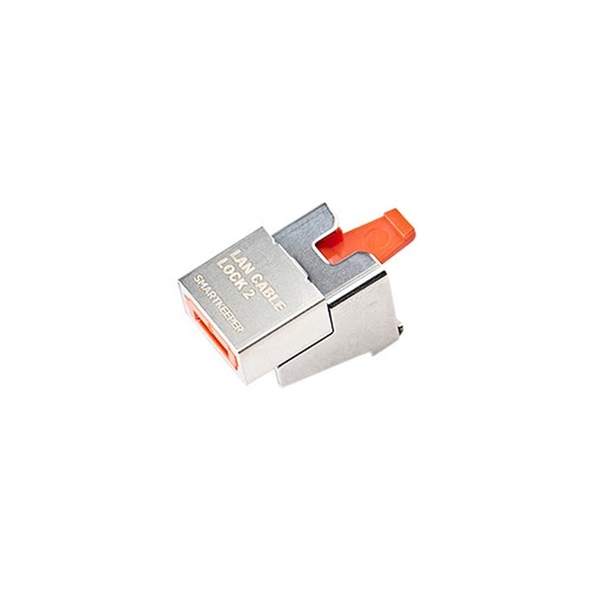 Zabezpieczenie kabla sieciowego SmartKeeper Basic "LAN Cable" Lock 2, pomarańczowe, zestaw 5 szt. + klucz