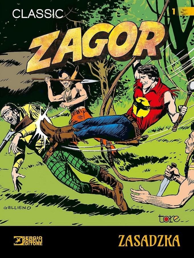 Zagor Tom 1 Zasadzka - Komiks Guido Nolitta, Gallieno Ferri