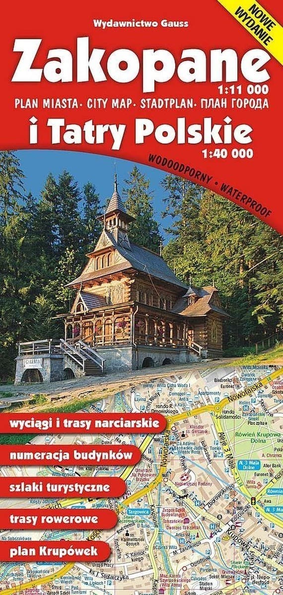 Zakopane i Tatry Polskie. Mapa, Wydanie 2022