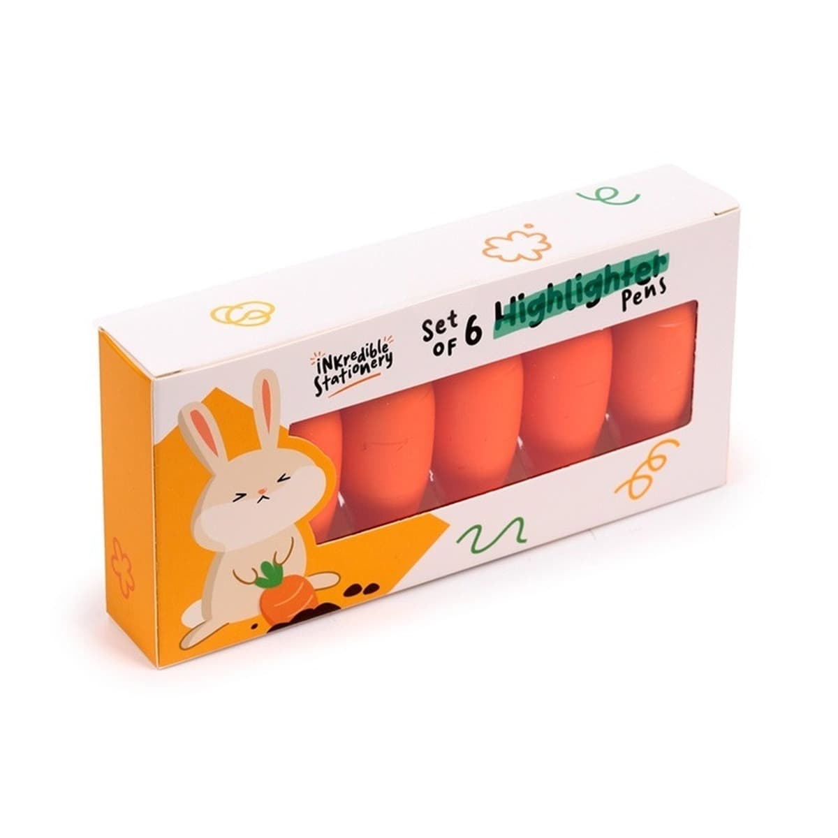 Zakreślacz Carrot 6 sztuk STA398