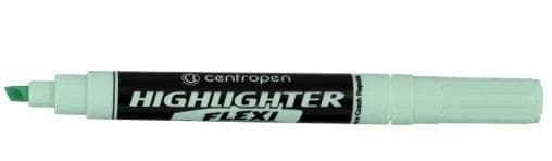 Zakreślacz pastelowy zielony Centropen Flexi Soft 8542