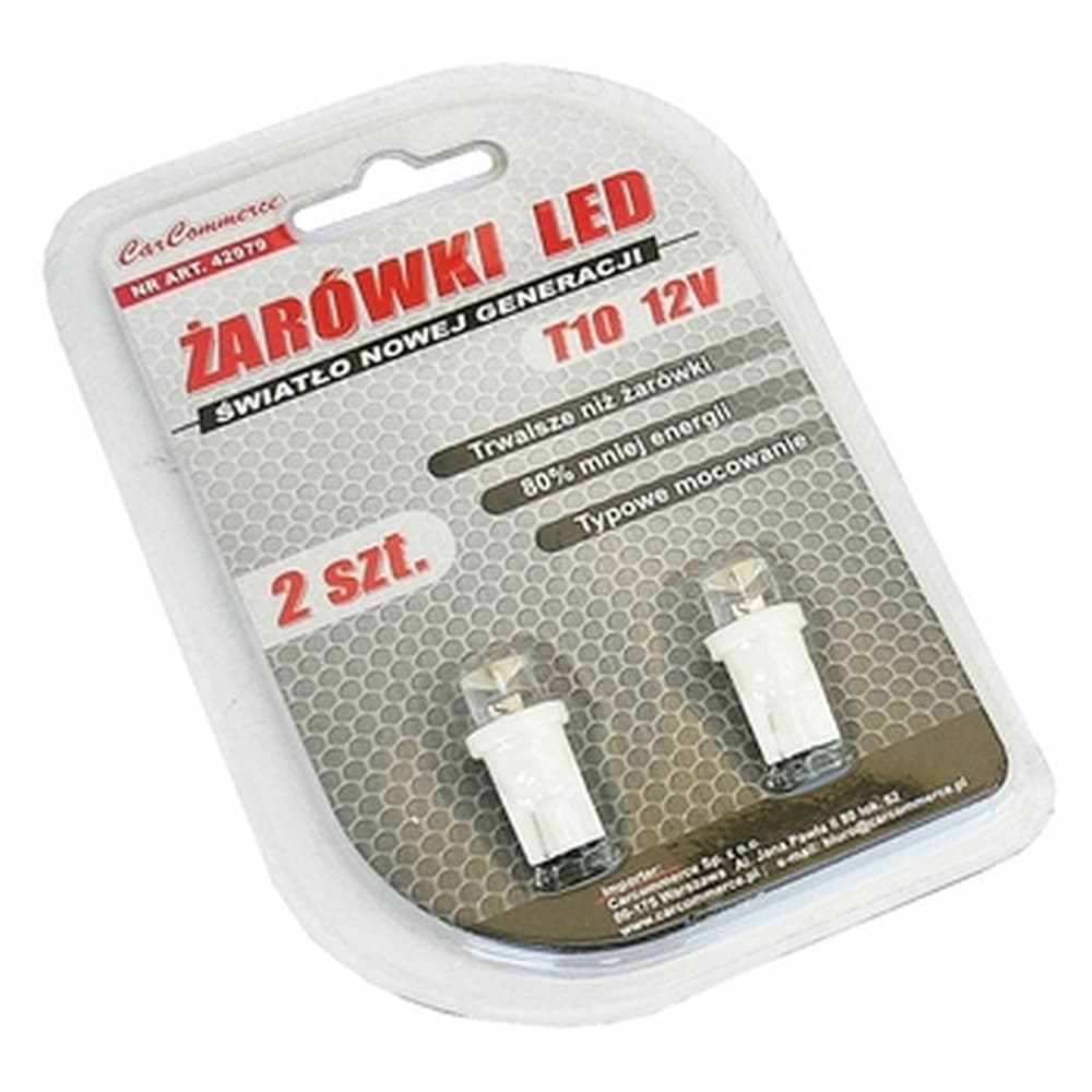 Żarówki led 12V/1,5W T10 białe
