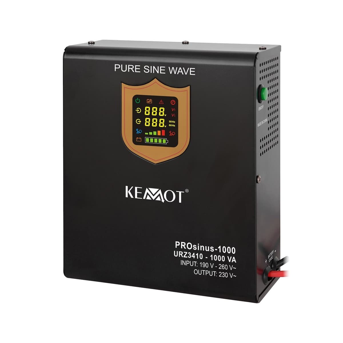 Zasilacz awaryjny KEMOT PROsinus-1000, 1000VA/700W, 12V, czysty sinus