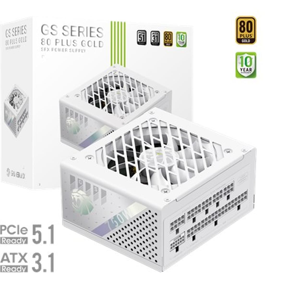 Zasilacz Gamemax GS 750G 750 W SFX biały modułowy