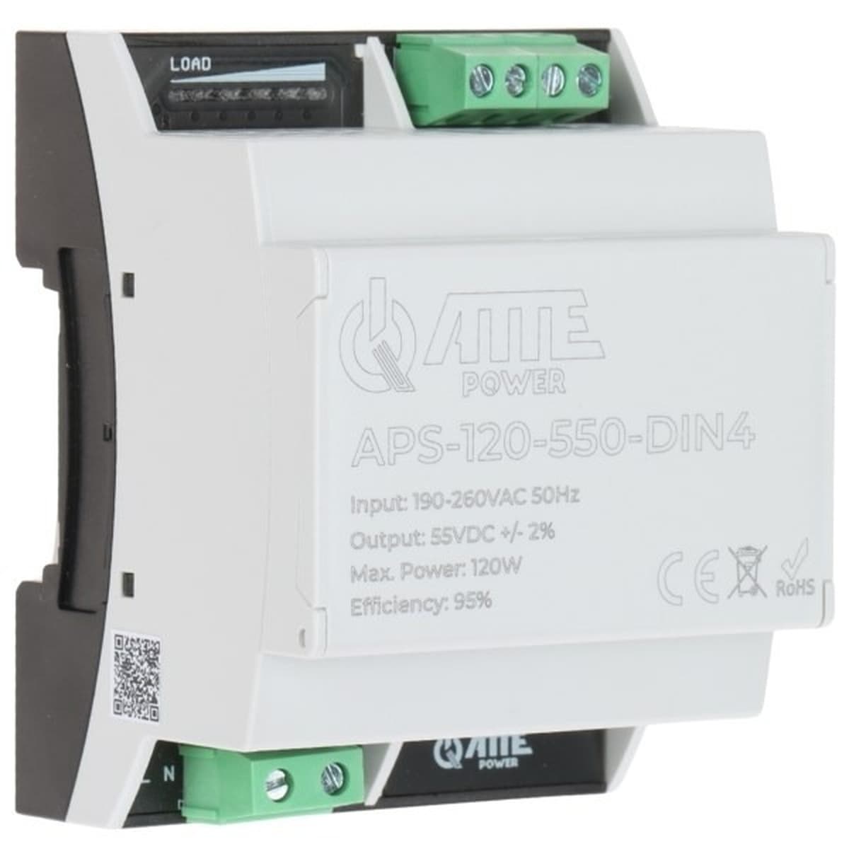 Zasilacz impulsowy APS-120-550-DIN4 ATTE 120W 5A