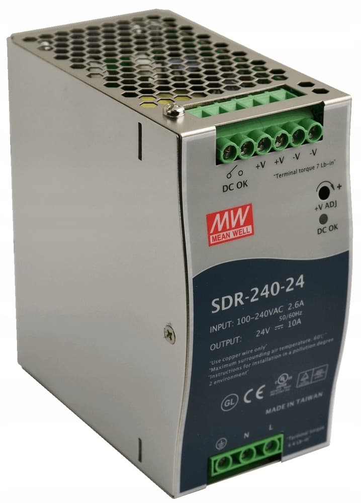 Zasilacz impulsowy SDR-240-24 Mean Well