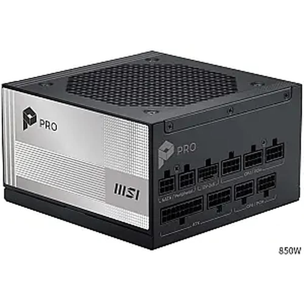 Zasilacz MSI PRO A850PL 850W 120mm 80 Plus Platinum