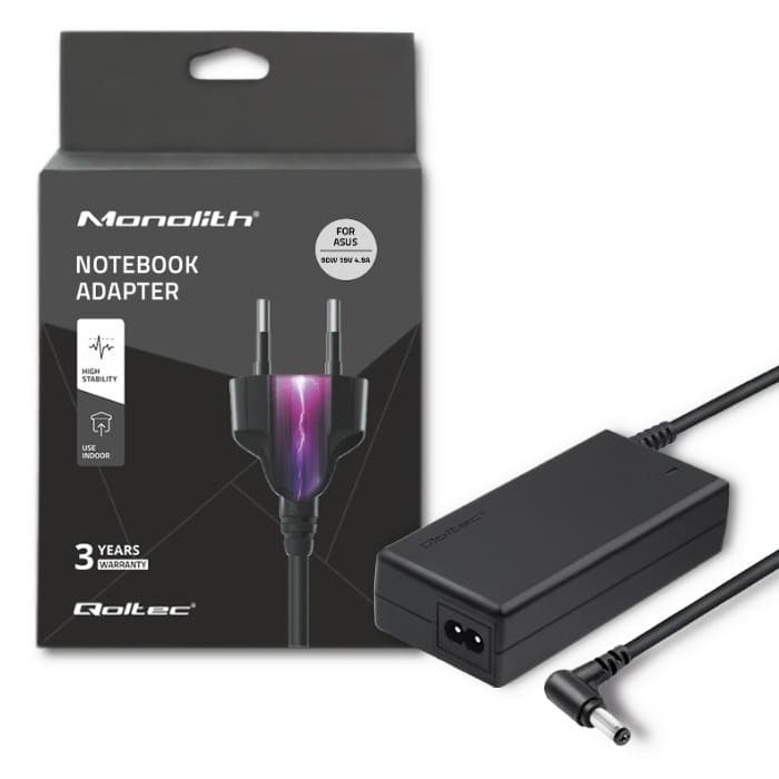 Zasilacz Qoltec 90W do notebooka Asus 19V 4.74A 5.5x2.5mm