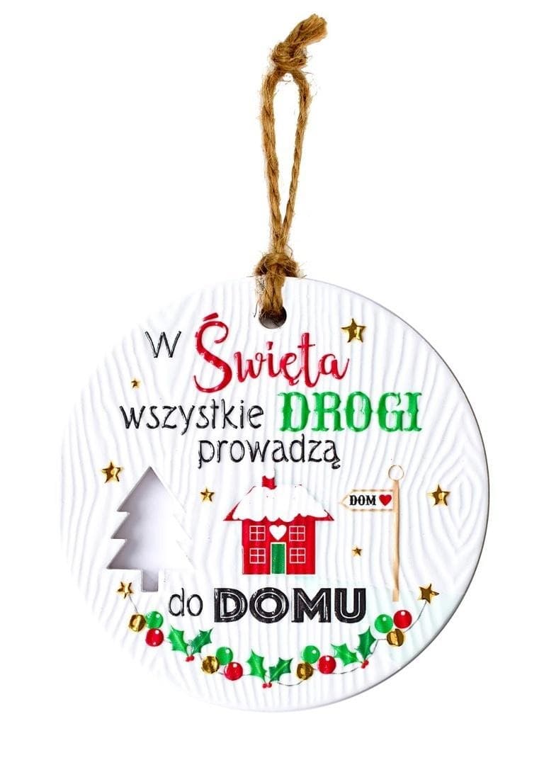 Zawieszka dekoracyjna KUK Do domu rustykalnego