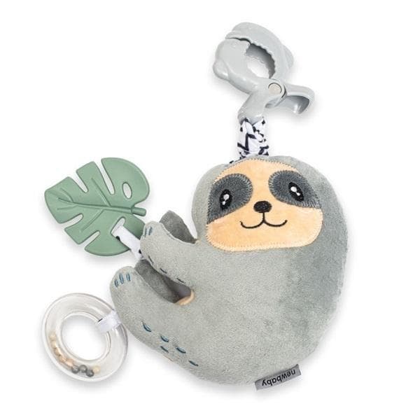 Zawieszka pluszowa z pozytywką i klipsem dla niemowląt New Baby Sloth Toys