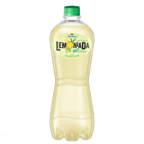 Zbyszko Lemoniada gazowana o smaku limonkowo-cytrynowym 20% soku 1l ( kaucja )