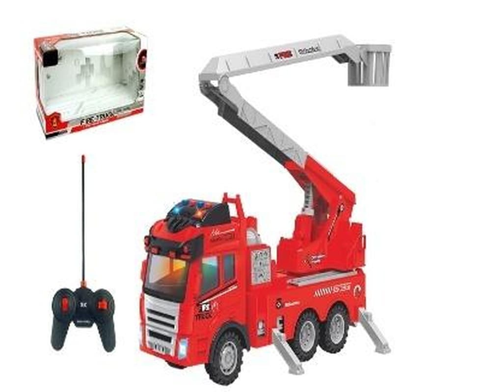 Zdalnie Sterowany Wóz Strażacki RC z Efektami Świetlnymi i Dźwiękowymi