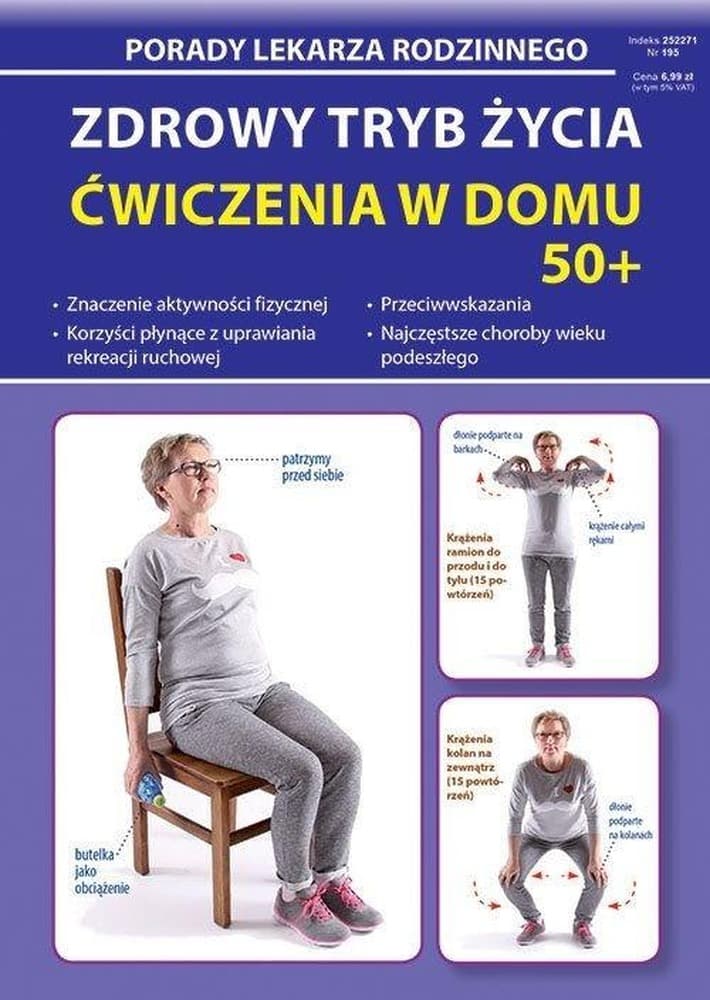 Zdrowy tryb życia. Ćwiczenia w domu dla osób 50+